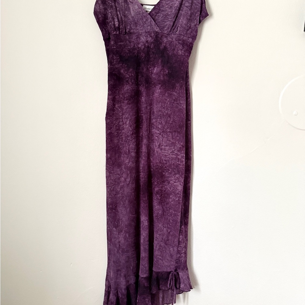 Charlotte Russe Purple Asymmetrical High Low Gown